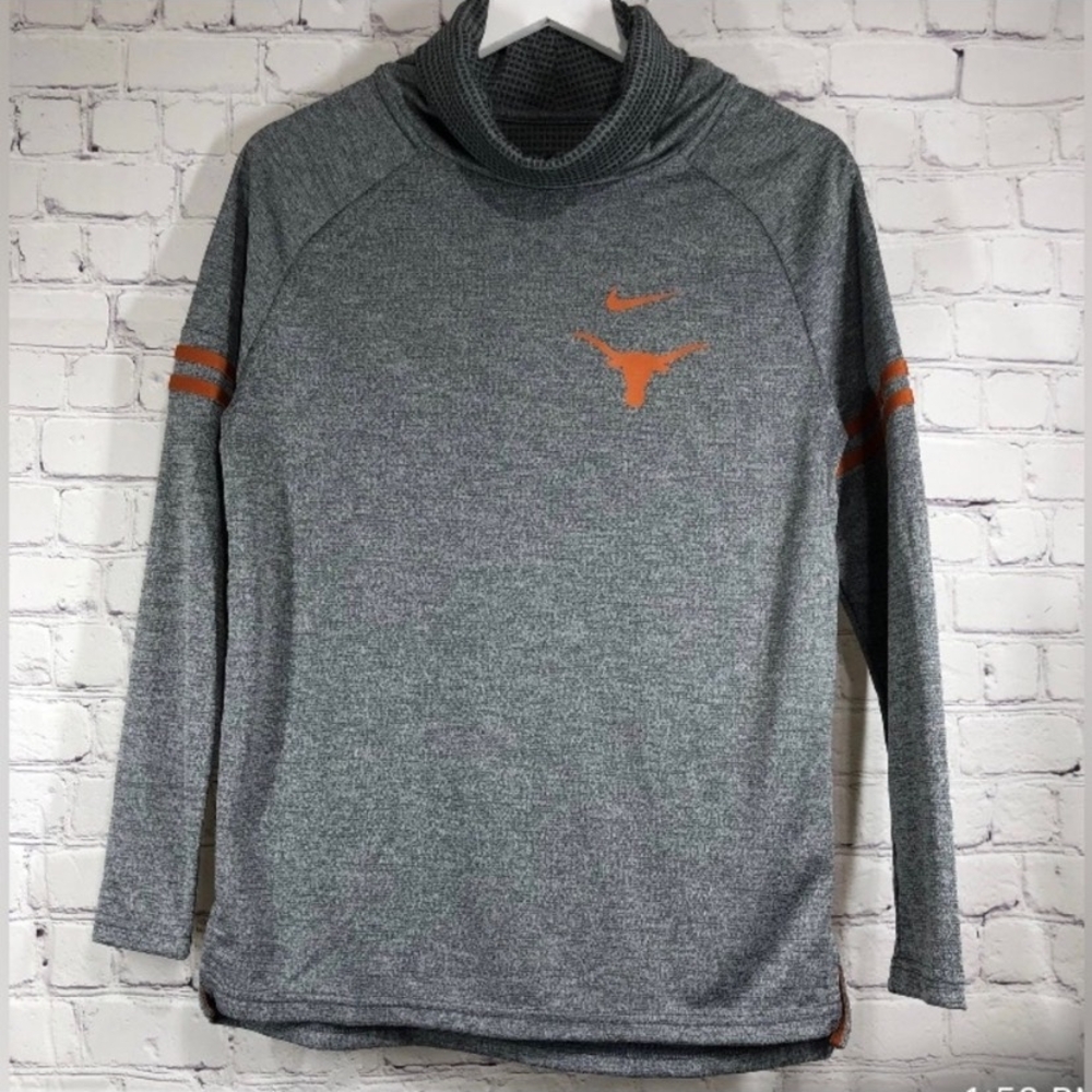 Nike The Rick Heather Gray Sweatshirt with Orange Logo
